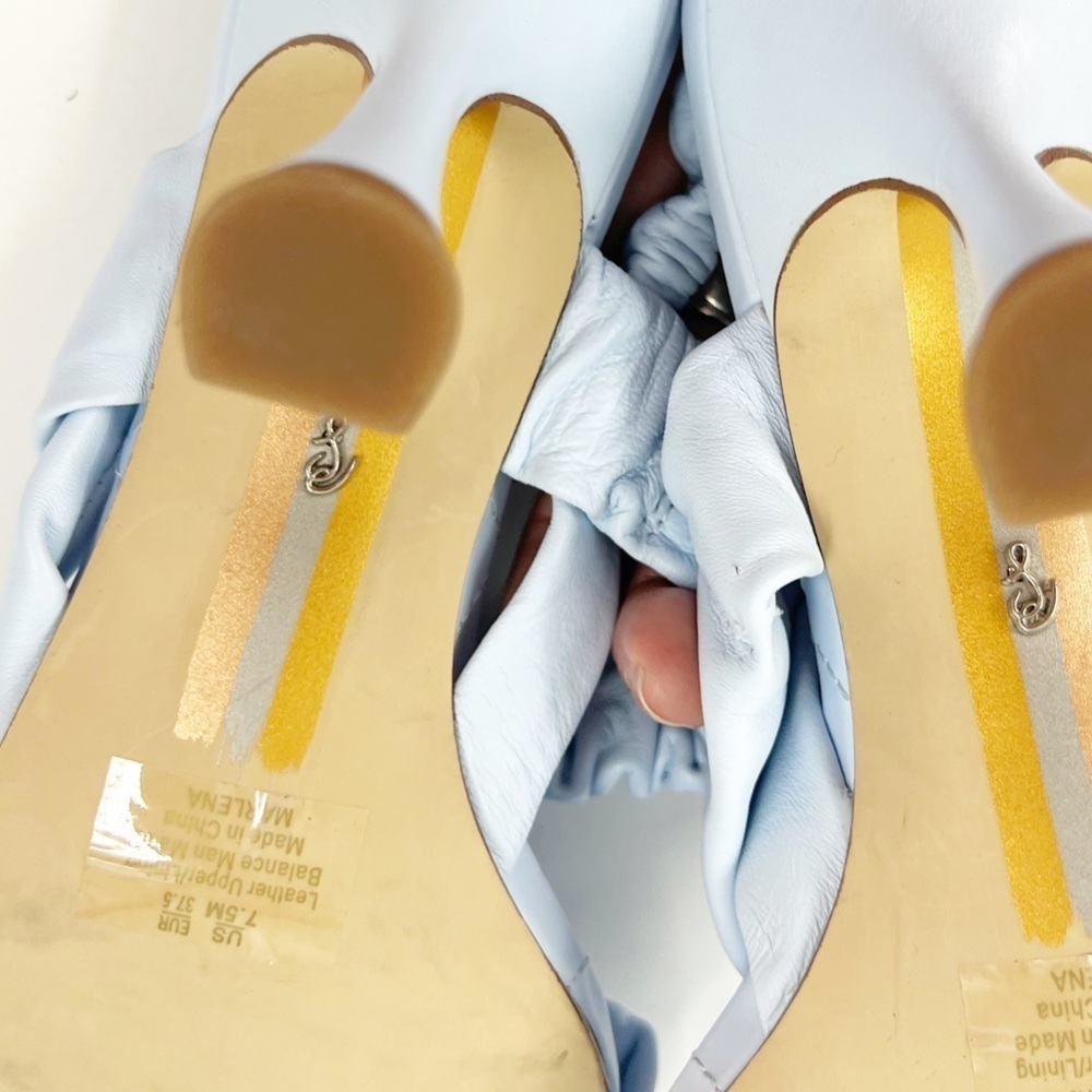 ✅ Sam Edelman Marlena IN RIVERIA BLUE SIZE 7.5‎ SPRING SUMMER HEEL EASTER - Picture 9 of 12